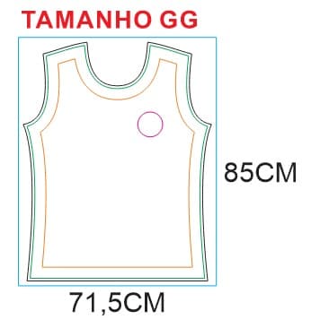 Medidas da camiseta tamanho GG